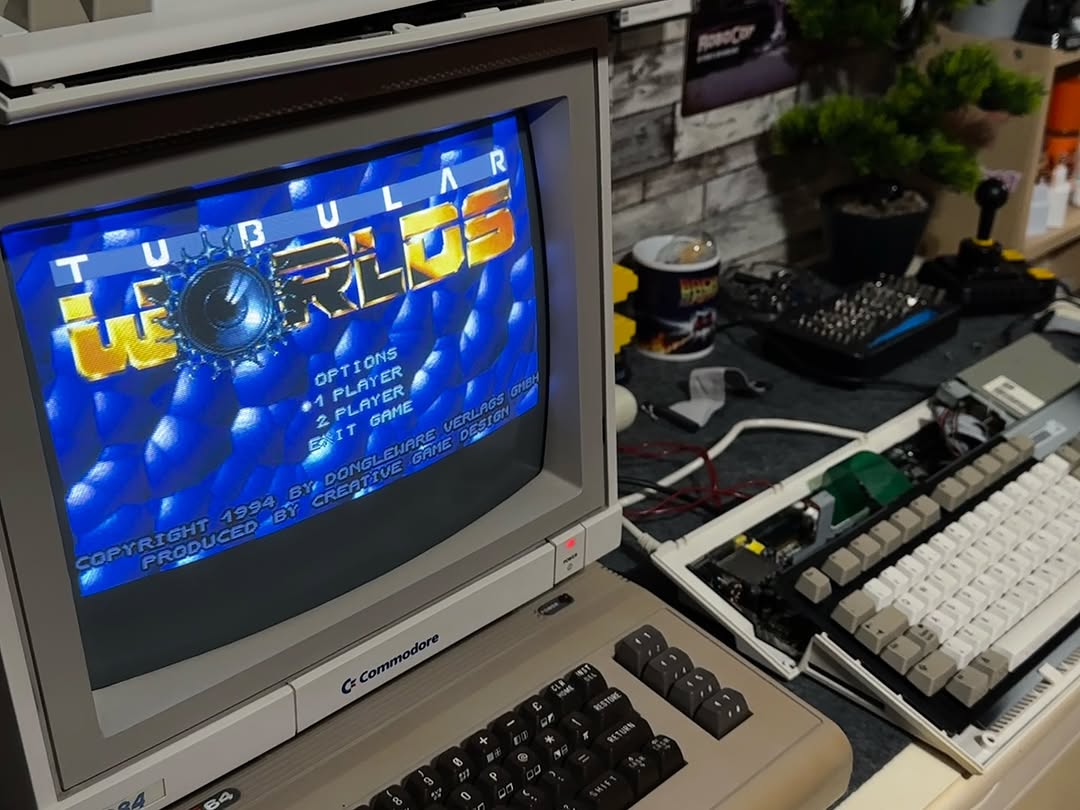 Verifica con gioco su Amiga 1200 dopo intervento